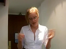 Amateur milf with glasses milks angry...