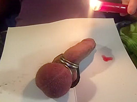 Wax Torture Totally Hot Whole Glans Covered...