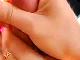 Edging cock with pink nails...