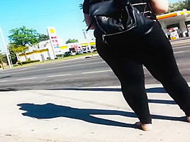 big booty spanish girl in black tights pt 2