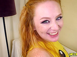 Thick blue eyed redhead tits loves...