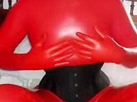 Today enjoy my catsuit, breathplay hood,...