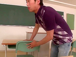 Kyoka mizusawa of cock right classroom...