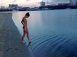 Ukrainian Model Nude Outdoors...