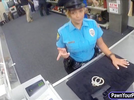  Security Officer Pawns Her Pussy And Got Fucked Hard...