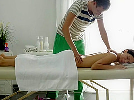 Russian Girl Enjoys Massage With Relish...