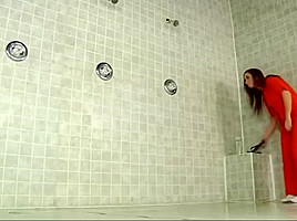 Lesbian prison shower threespme...