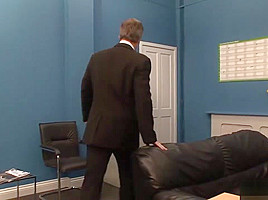 At the office get pounded...