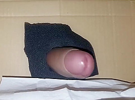Fake pussy box being fucked and...
