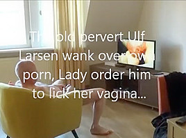 Ulf larsen caught wanking by lady...