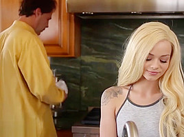 Small elsa jean forces her stepdad...