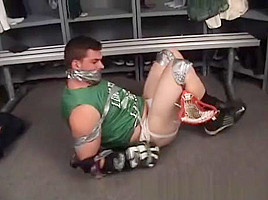Sug lacrosse player tape gagged...