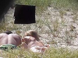 East european gril nude on beach...