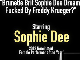 Brunette Brit Dream Freddy Krueger...