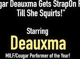 Cougar deauxma gets strapon fucks till...
