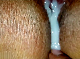 Virgin Pussy Discharge Lot Of Cream Clit Rubbing By Milk...