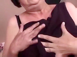 Chubby mature plays and fingers cumshot...