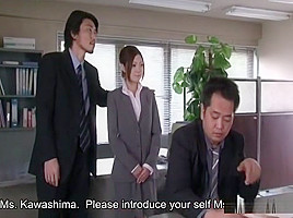 Iroha kawashima initiated into company bukkake...