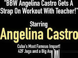 Bbw angelina castro strap on workout...