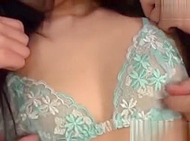 Shy small titted japanese girl licked...