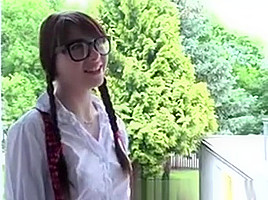 Nerdy babe luna rival craves and...