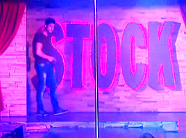 Super Hot Male Stripper Show Off Thick Hard Cock...