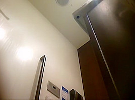 Japanese hidden toilet camera in restaurant...