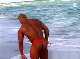 Gay Bodybuilder Joshua Fred The Beach...