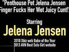 Penthouse pet jelena jensen finger fucks...