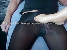 Then two horny nylon cocks at...