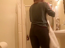 Great Ass 18 Year Old Real Spy Cam In Our Bathroom More On My Profile...
