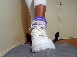 Shoejob Teasing In White 1s Low Cut...
