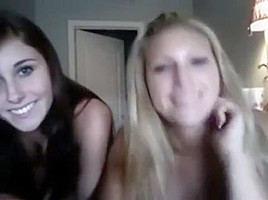 Amateur lesbian girls on webcam watch...