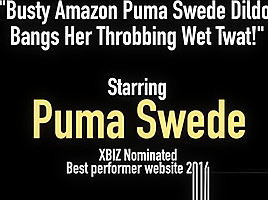 Busty Amazon Dildo Bangs Her Throbbing Wet Twat...