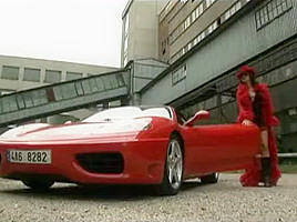 V4 09 red sports car...