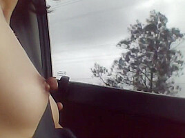 Topless driving to cbd...