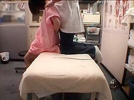 Sweet japanese girl has a masseur...