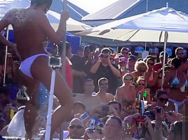 Wet Nude Sluts Pool Party At Key West Fantasy Fest...