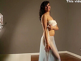 Model Shanaya Transparent Dress...