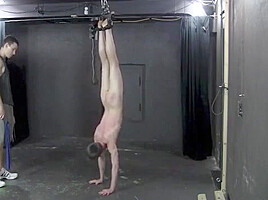 Hot bdsm boy was tied up...