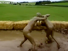 Naked Mud Wrestling...
