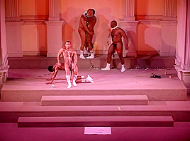 Male nude theater, hombres desnudos en...