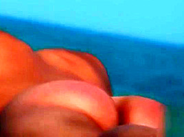 Hidden cam beach catches sexy nudist...