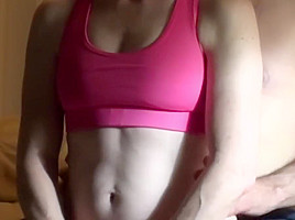 Homemade Athletic Wife Has Intense Orgasm On...