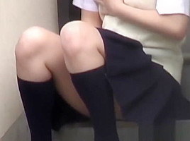 Japanese teenagers peeing...