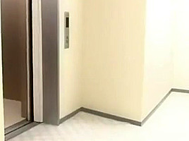 Schoolgirl In Elevator...