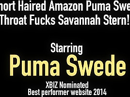 Short haired amazon puma swede throat...