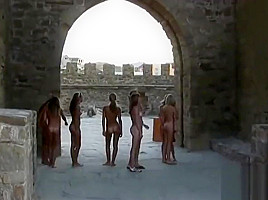 Nude Girls Group Traveling...