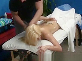 Massage therapist seduces hot girl...