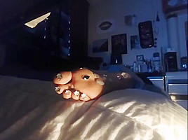 Cute Friend Glitter Sleeping Feet Pt 2...